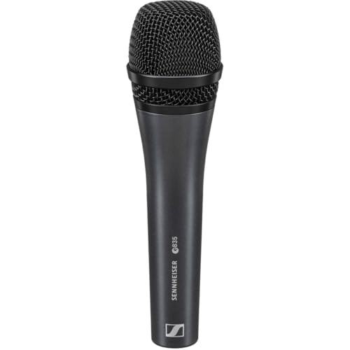 Sennheiser Pro Audio Professional E 835 Microfone vocal cardioide dinâmico, com fio, sem fio