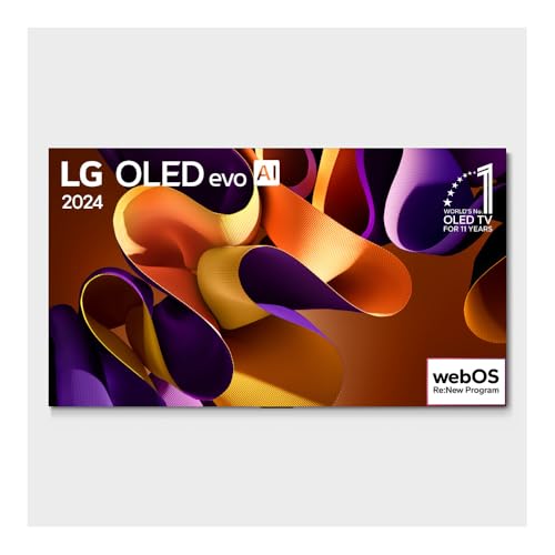 Smart TV 4K 55" LG OLED evo OLED55G4 Processador α11 AI Painel 144Hz Intensificador de Brilho Máximo Design Onewall Dolby Vision Dolby Atmos