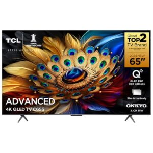 TCL QLED TV 65” C655 4K UHD GOOGLE TV DOLBY VISION ATMOS