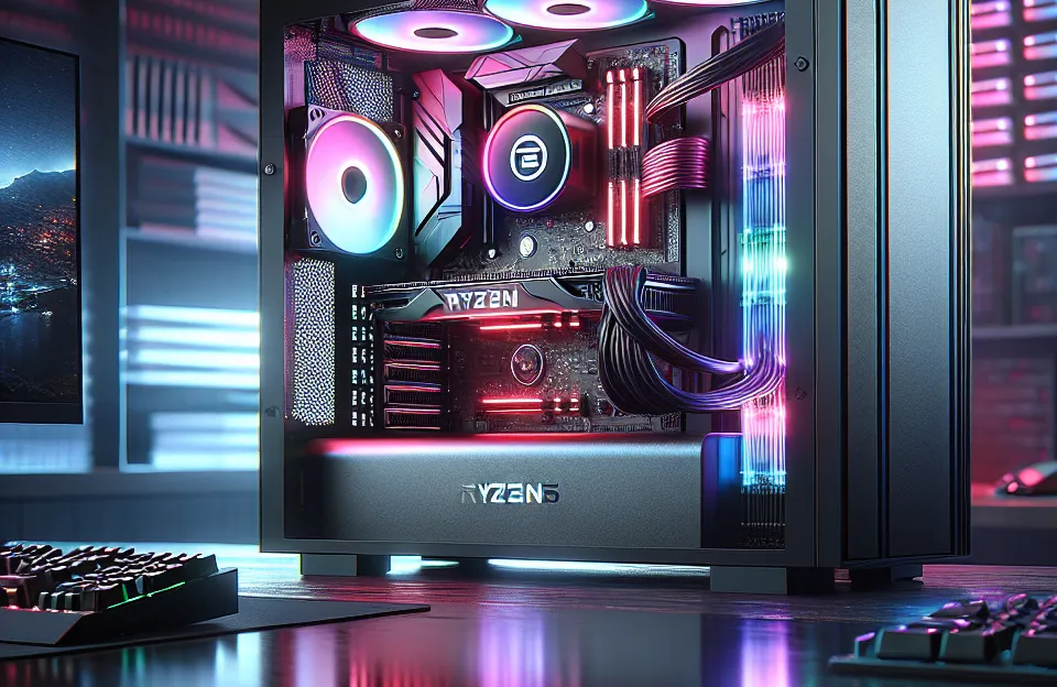 PC Gamer Live Ryzen 5 5500: Desempenho e Estilo para Gamers