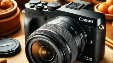 Câmera Digital Canon R100 18-45 IS STM: Compacta e Versátil