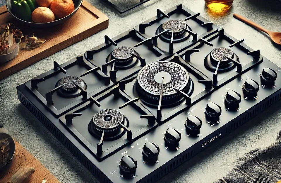 Cooktop 5 Bocas Brastemp Gourmand com Duplachama e Trempe em Ferro Fundido