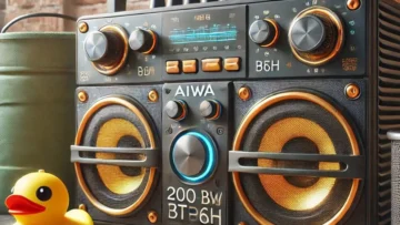 Caixa de Som Boombox Plus AIWA BBS-01-BG 200W BT 30H IP66