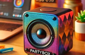 Caixa de Som PartyBox AIWA PB-06 Bluetooth 20H RGB USB TWS