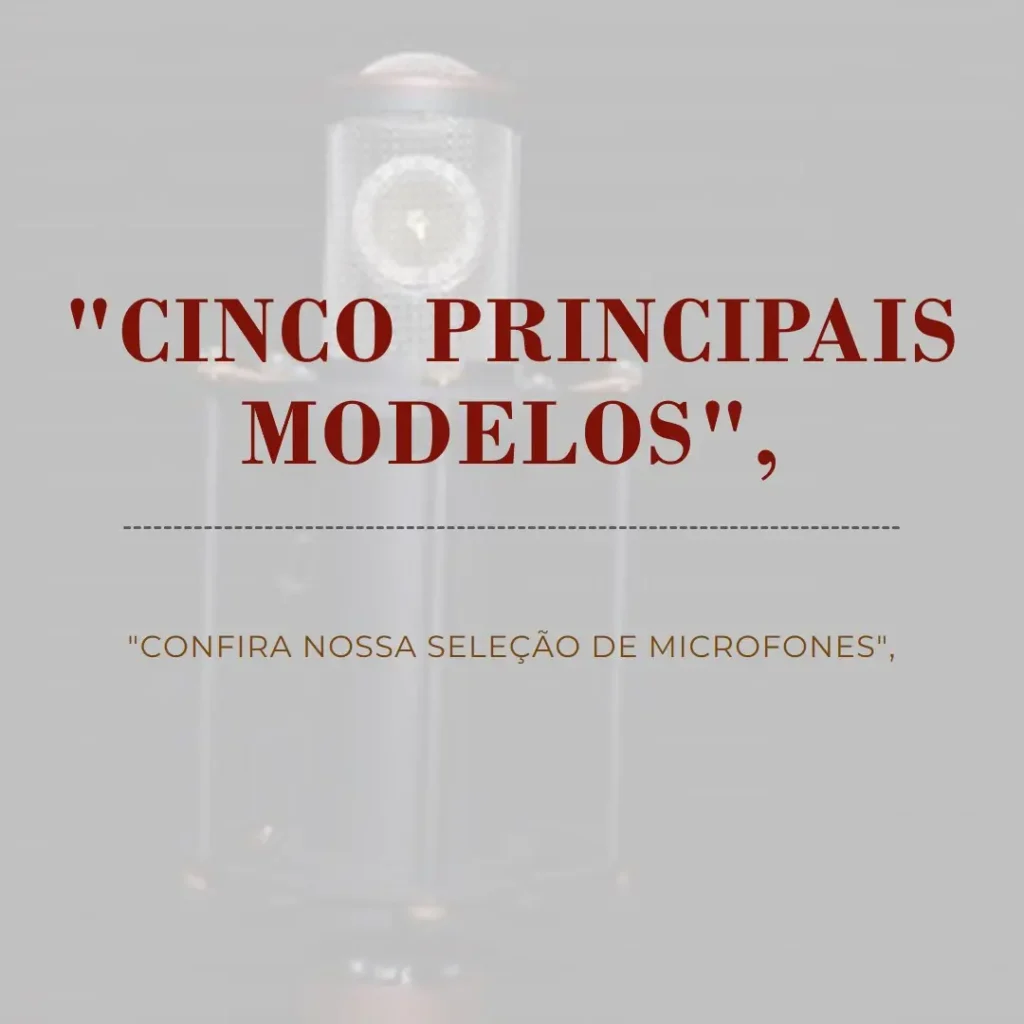 Cinco Principais Modelos de  Sennheiser e835s microphone