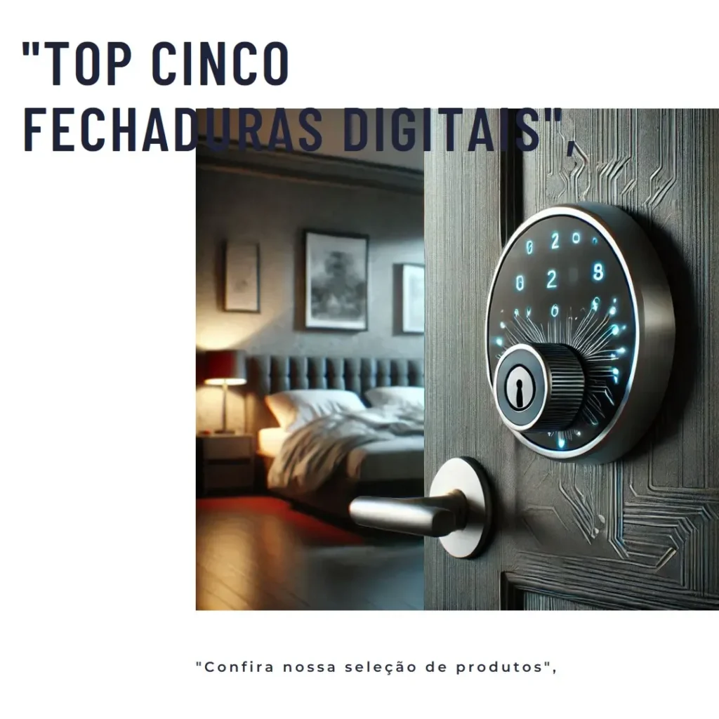 Top Cinco fechadura digital externa