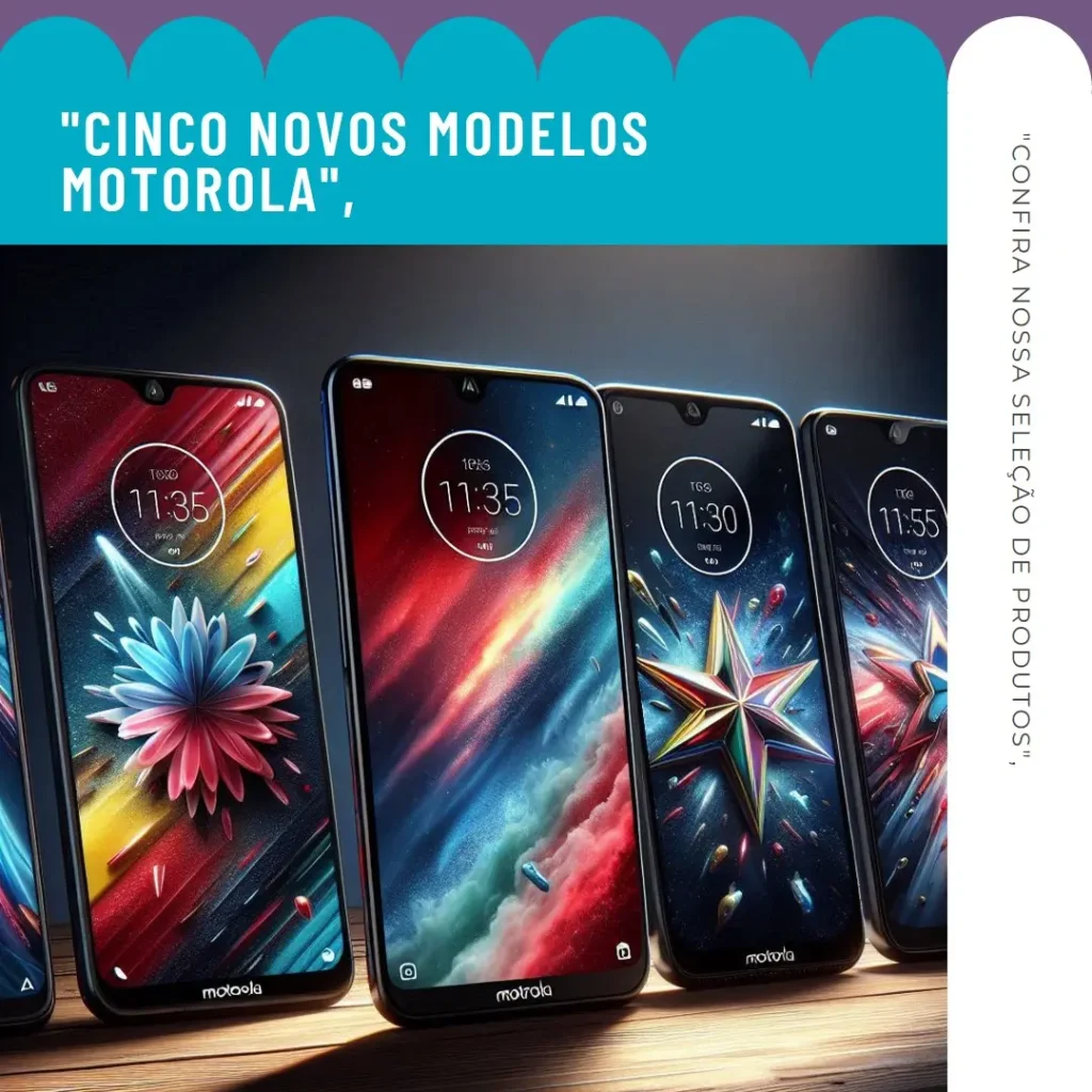 Cinco Principais Modelos de  Motorola lançamento novo