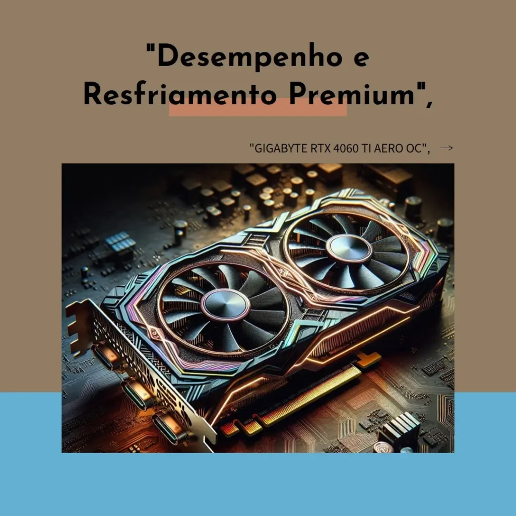 GIGABYTE RTX 4060 Ti AERO OC: Desempenho e Resfriamento Premium