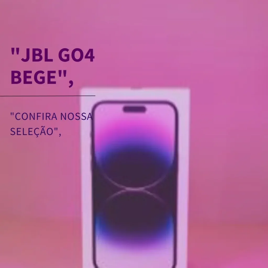 Lista de 5 Melhores: JBL GO4 bege