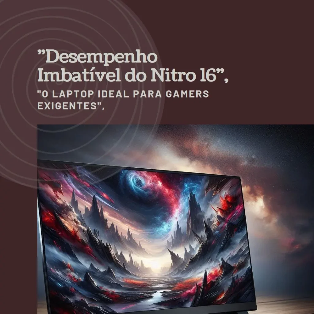 Acer Nitro 16: Laptop para Jogos com Desempenho Imbatível
