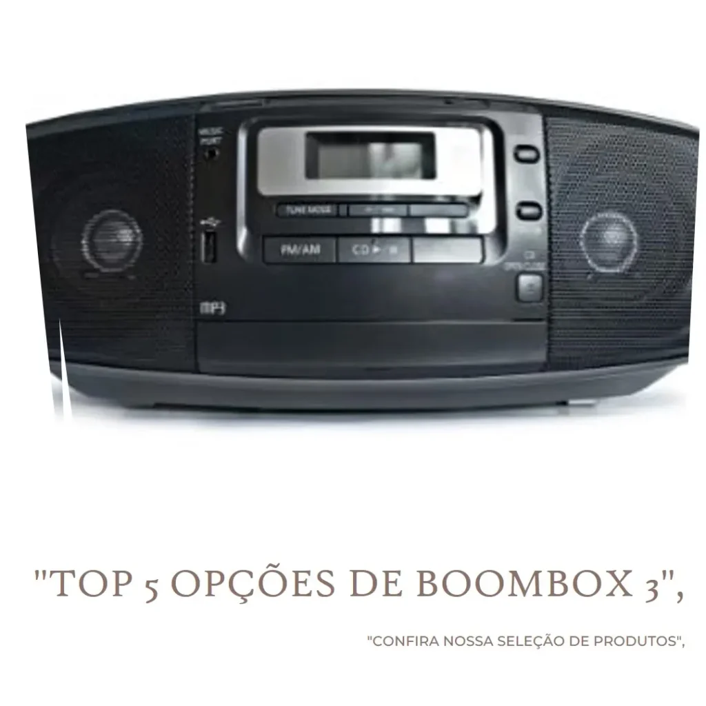 Top 5 Opções de  Boombox 3 wi-fi