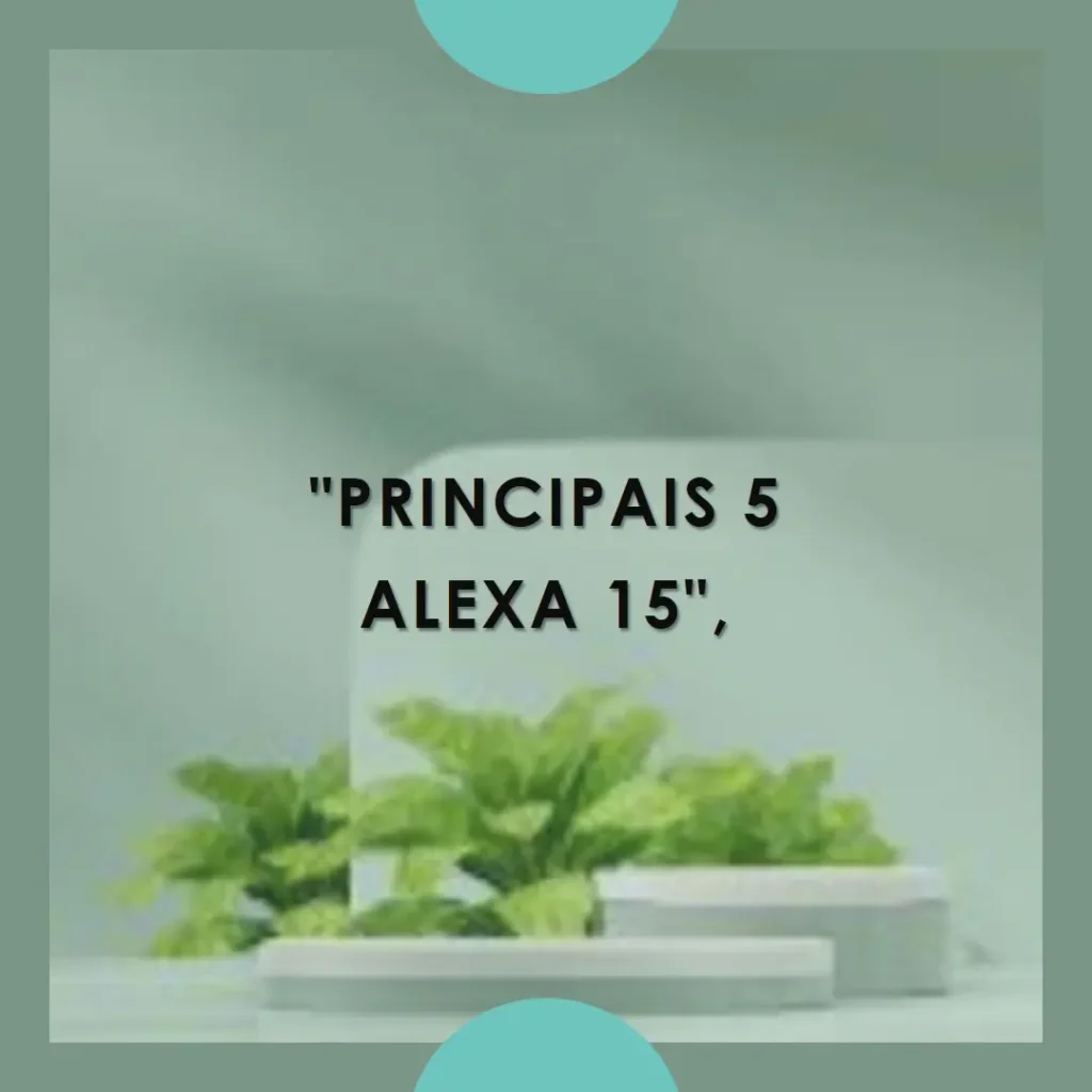 Principais 5  Alexa 15