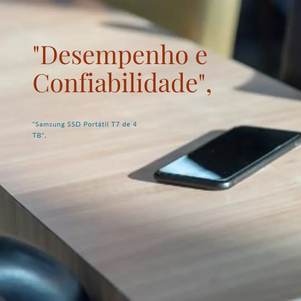 Samsung SSD Portátil T7: Desempenho e Confiabilidade em 4 TB