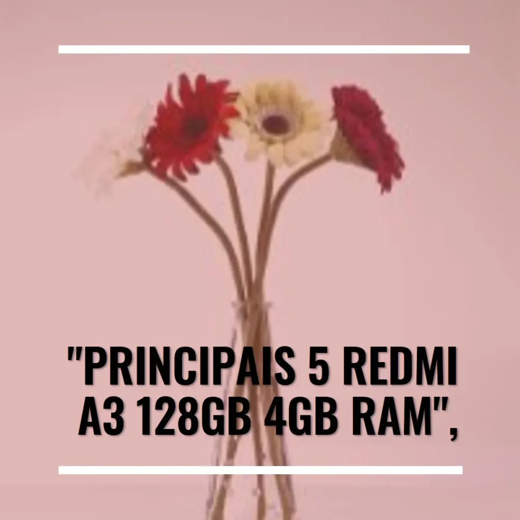 Principais 5  Redmi A3 128gb 4gb ram