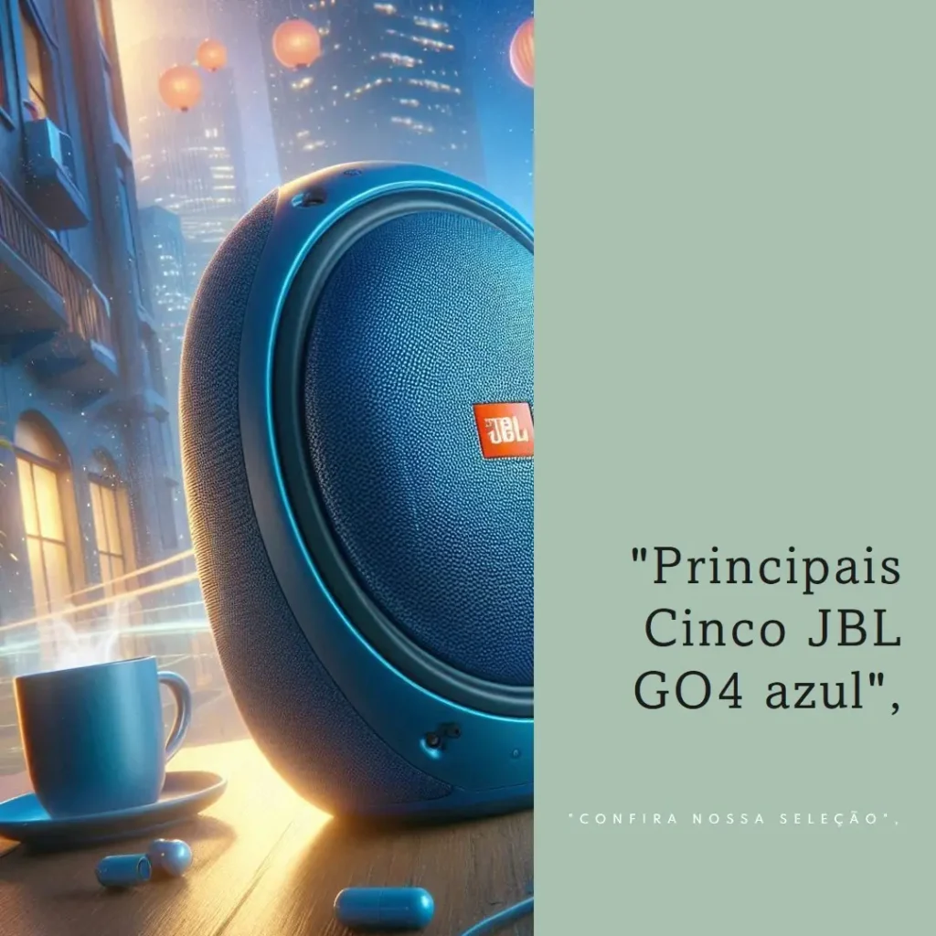 Principais Cinco  JBL GO4 azul