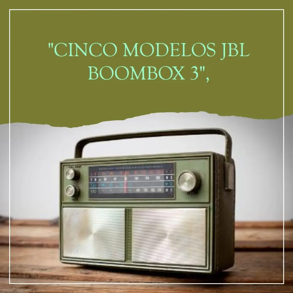 Cinco Principais Modelos de  JBL Boombox 3 camuflada