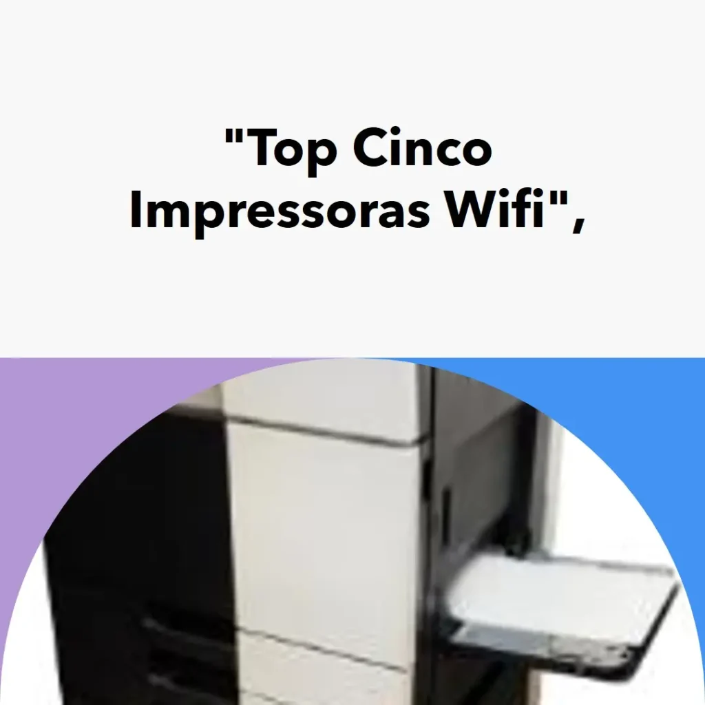 Top Cinco Modelos de  impressora tanque de tinta wifi