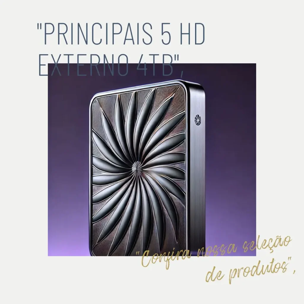 Principais 5  hd externo 4 tb