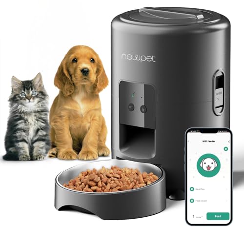 Alimentador Pet Gato Cão Automático WiFi Smart Dispensador de Ração Automático,Comedouro para Caes (2L)