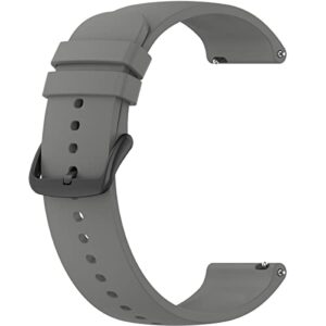 Estilo no Pulso, Pulseira compatível com Redmi Watch 5 Active silicone lisa 22mm cor:Cinza