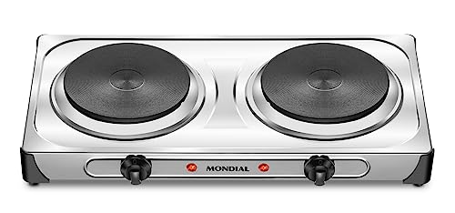 Fogão Elétrico Fast Cook Due, Mondial, Inox, 2000W, 220V - FE-03
