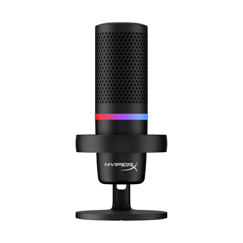 HyperX Duocast - USB Microphone (Black) - RGB Lighting -4P5E2AA