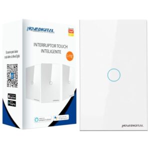 Interruptor Touch Led 1 Botão Lite Wi-fi Novadigital Smart Home Google Home Alexa Automação Residencial