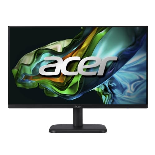 MONITOR ACER EK1 series - EK241Y Ebi Preto LED IPS 23.8” FHD 1920 x 1080 100 Hz sRGB 99% 1ms VRB AMD FreeSync ZeroFrame