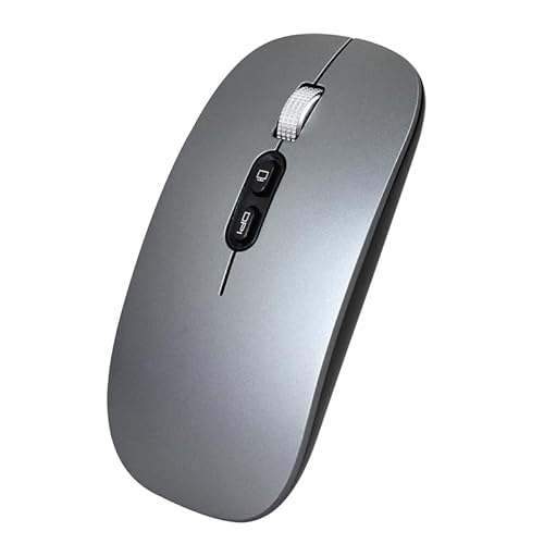 Mouse SLIM recarregável Bluetooth Para Apple MacBook Air e Apple MacBook Pro inclusive modelos Macbook Air M1 - M2 E M3 - MacBook Pro M1 - M2 - M3 e MacBook Pro M4 (Cinza)