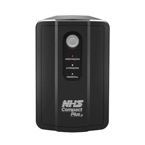 Nobreak NHS Compact Plus 4 S 1200VA Ent. Bivolt S.120V ou Conf.220V Bat 2x7Ah 8 Tom