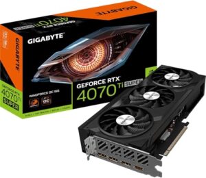 Placa de Vídeo NVIDIA Gigabyte GeForce RTX 4070 TI Super Windforce OC 16GB DDR6 256 Bits