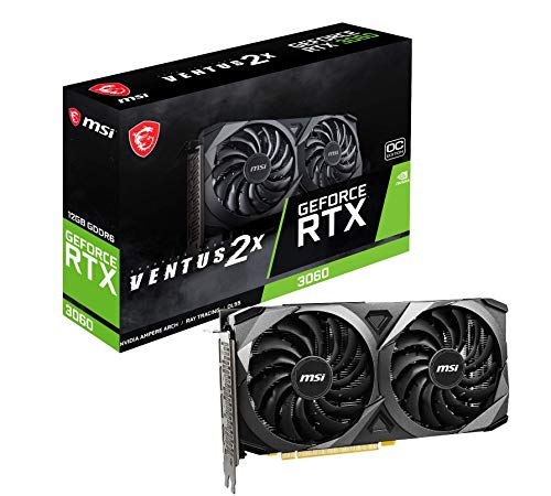 PROCESSADOR GRAFICO MSI GEFORCE912-V397-484 (GPU RTX 3060 VENTUS 2X 12GB GDDR6)