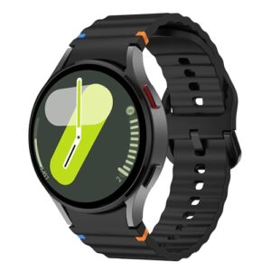 Pulseira de Silicone para Samsung Galaxy Watch 7 (Preto)