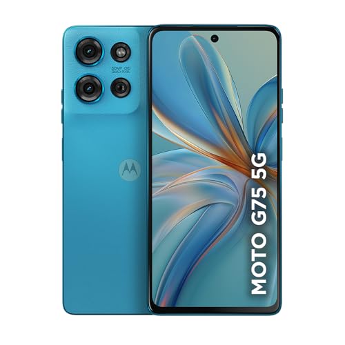 Smartphone Motorola Moto g75 5G 256GB 16GB Ram Boost 50MP Sony Camera com AI Ultrarresistencia militar - Azul