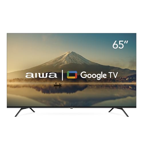 Smart TV AIWA 65” GOOGLE TV 4K Comando de voz Dolby Vision&Atmos AWS-TV-65-BL-01-A