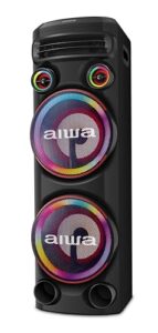 Torre de Som AIWA T2W-02 2300W 2Woofers10" Bluetooth RGB USB FM DJ