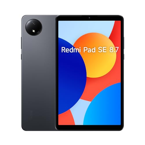 Xiaomi Redmi Pad SE 8.7 4 + 128 GB cinza grafite com suporte de anel, processador MediaTek Helio G85, armazenamento expansível de até 2 TB, tela de cuidados com os olhos de 8,7 polegadas, taxa de