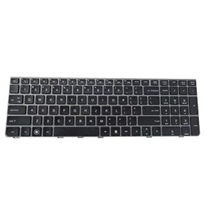 Yesvoo Teclado para HP Probook 4530S 4535S 4730S Series, P/N: 6037B0056601 6037B0059601 638179-001 646300-001 9Z.N6MSV.001 MP-10M13US-93001