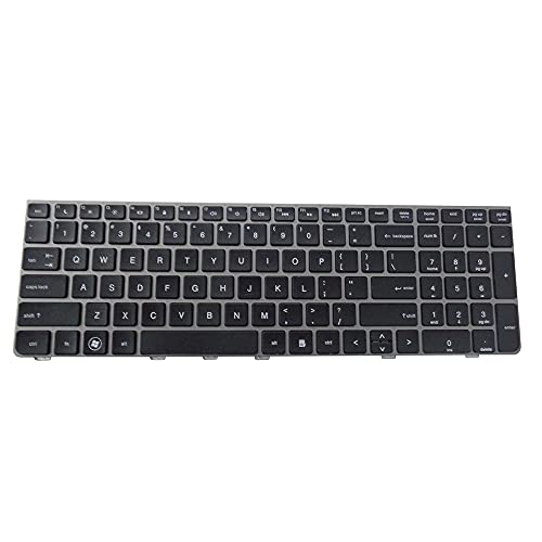 Yesvoo Teclado para HP Probook 4530S 4535S 4730S Series, P/N: 6037B0056601 6037B0059601 638179-001 646300-001 9Z.N6MSV.001 MP-10M13US-93001