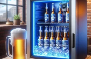 Cervejeira Venax Blue Light 100L Porta Invertida 110V