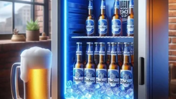 Cervejeira Venax Blue Light 100L Porta Invertida 110V