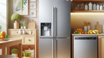 Geladeira LG Top Freezer 395L Inox Inverter 110V