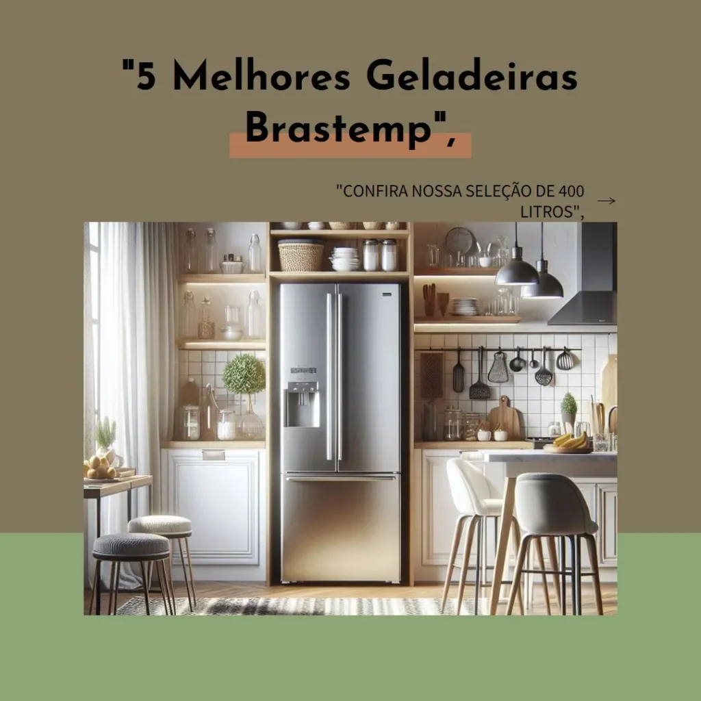 5 Melhores Modelos de  geladeira 400 litros brastemp