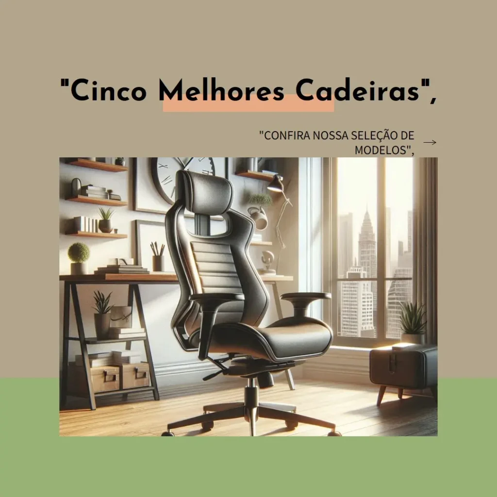 Cinco Melhores Modelos de cadeiras de escritorio ergonomica