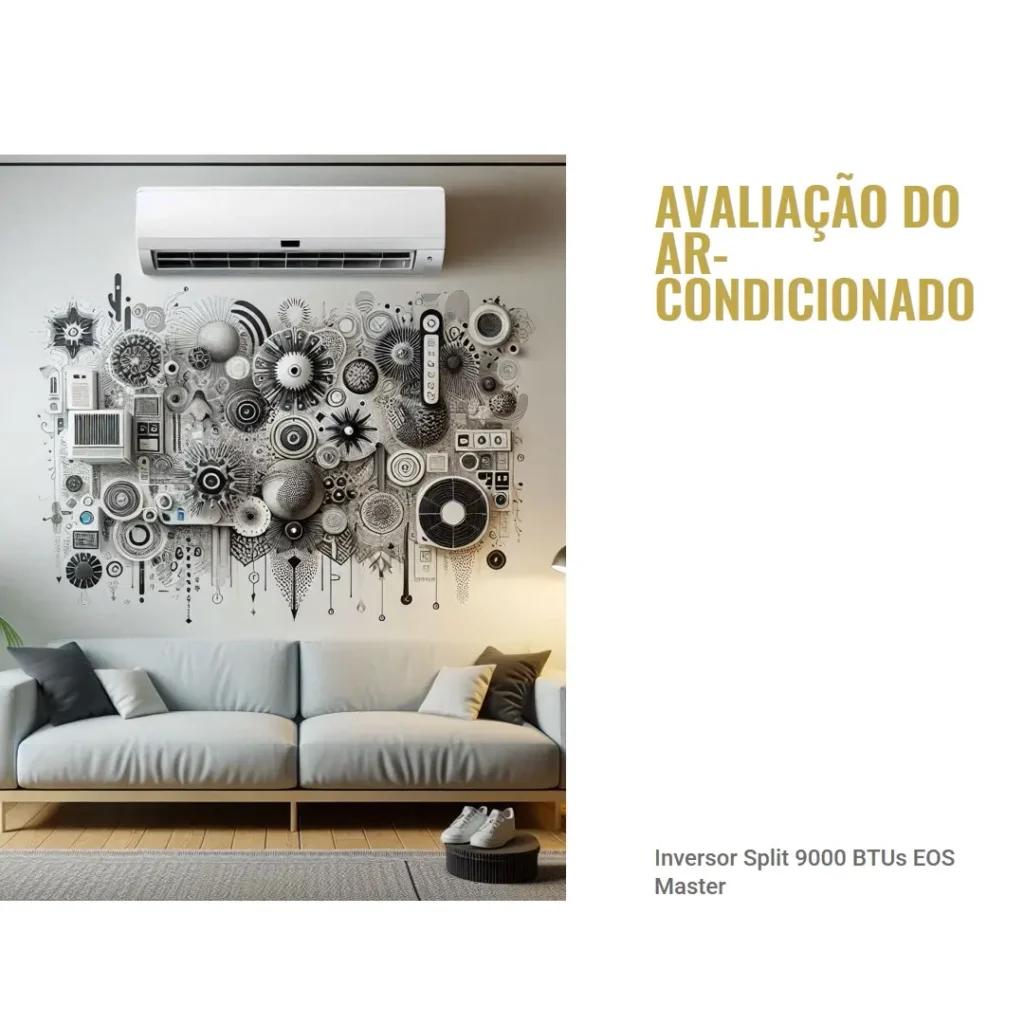 Ar-Condicionado Split Inverter 9000 BTUs EOS Master Inverter High Wall Quente e Frio 220V