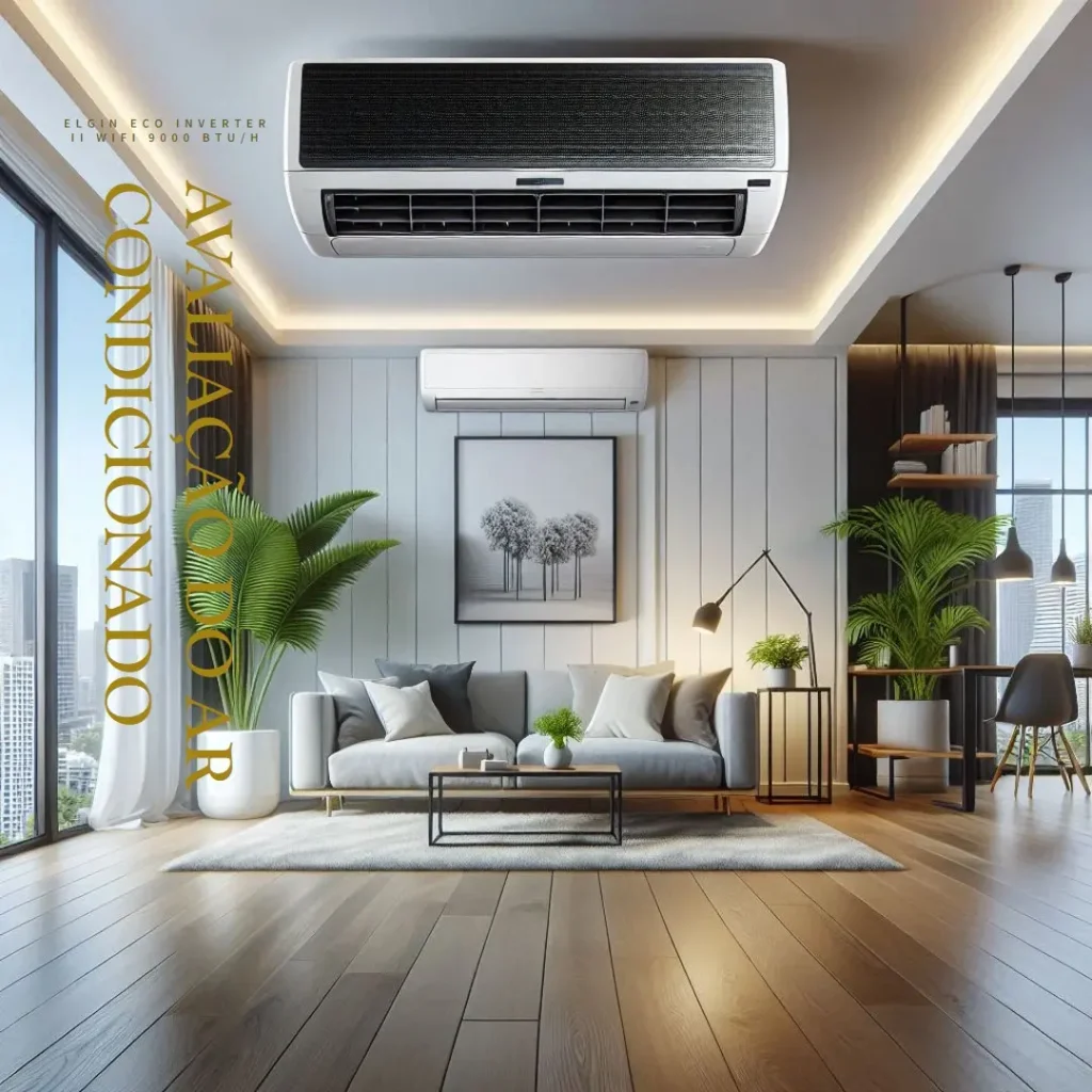 Ar Condicionado Split Hi Wall Elgin Eco Inverter II Wifi 9000 BTU/h Quente Frio 45HJQI09C2WB – 220 Volts