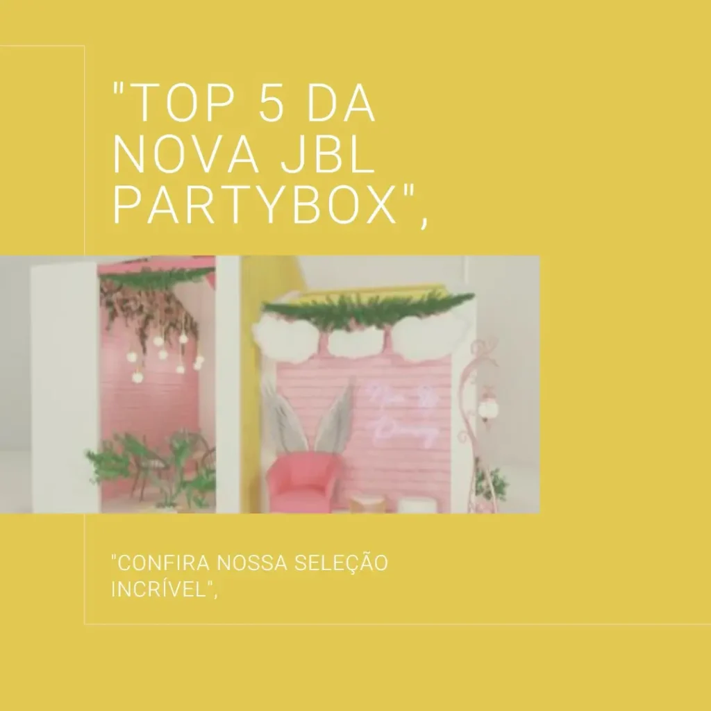 Top 5  nova JBL partybox