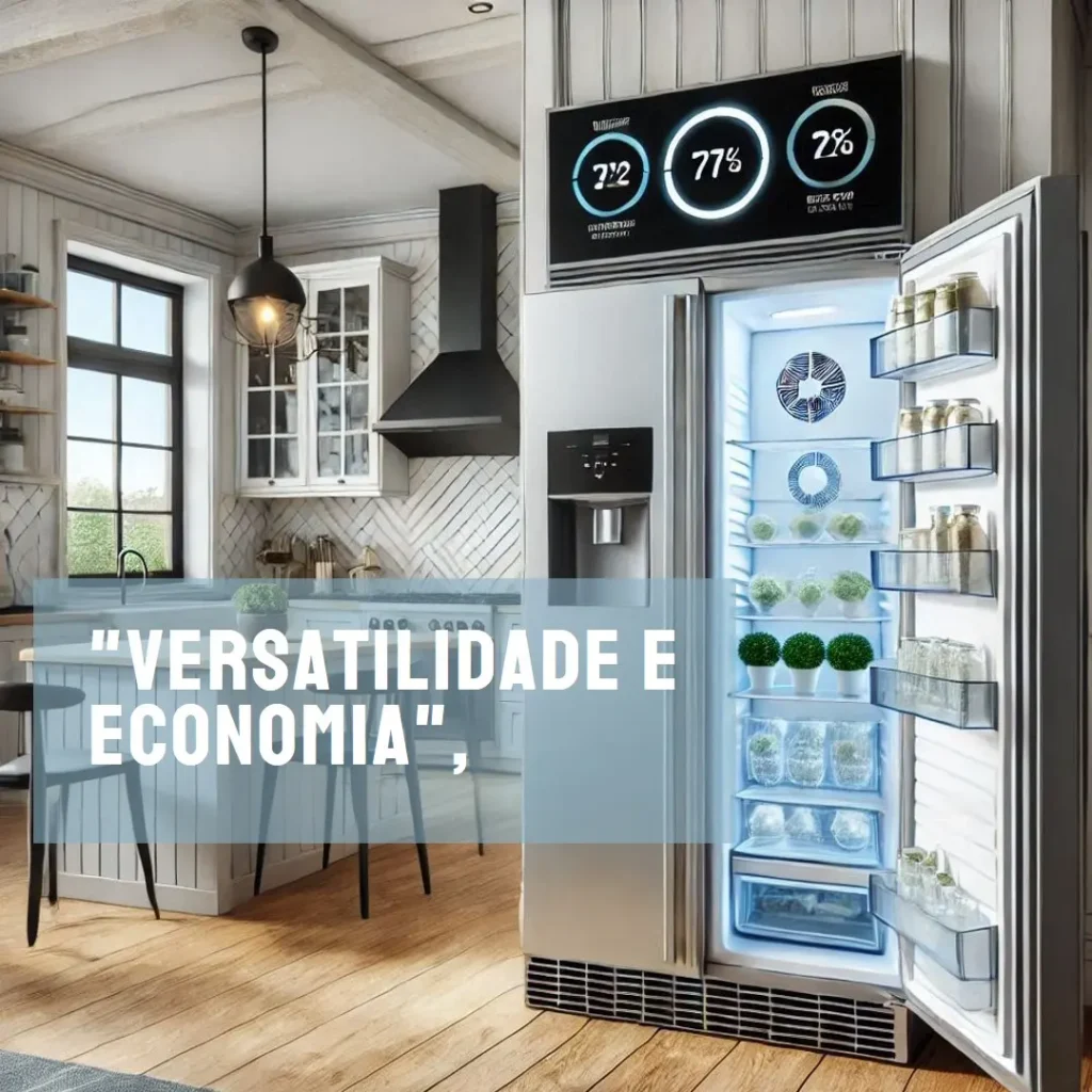 Freezer Refrigerador e Conservador Vertical HQ Frost Free 330 Litros Prata HQ-330FV/RFF 127V: Versatilidade e Economia de Energia