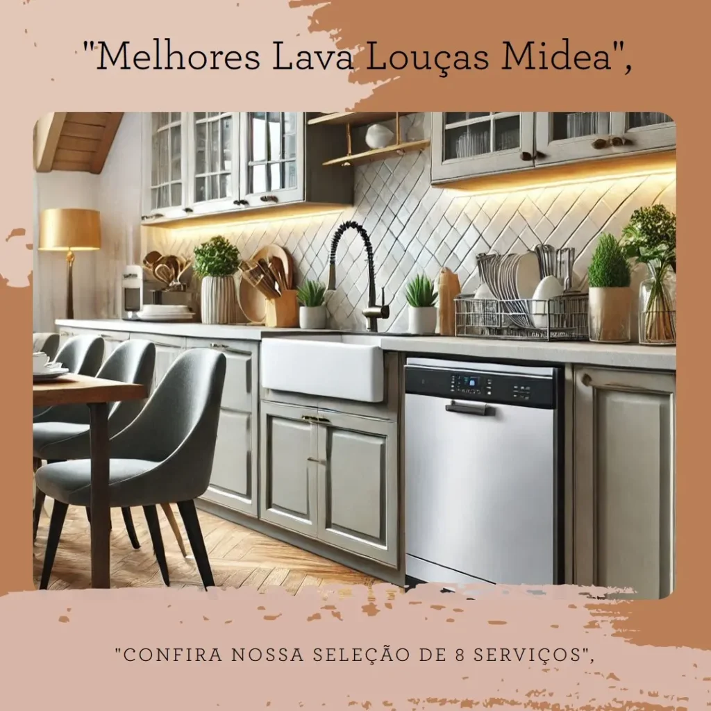 Melhores 5  lava louças 8 serviços midea