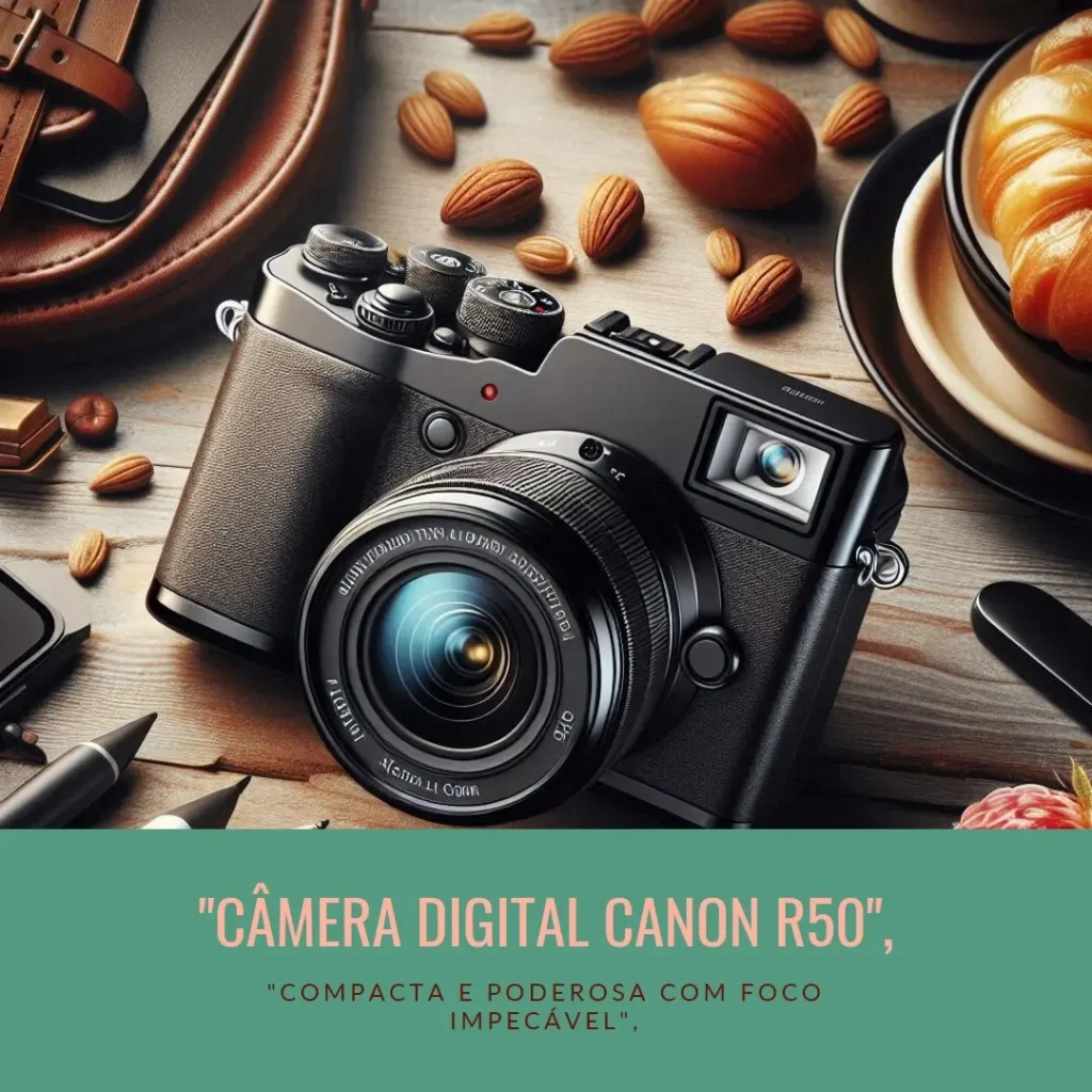 Câmera Digital Canon R50 18-45 IS STM: Compacta, Poderosa e com Foco Impecável